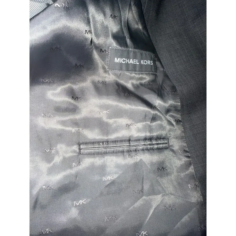 Michael Kors men’s grey wool blend coat blazer